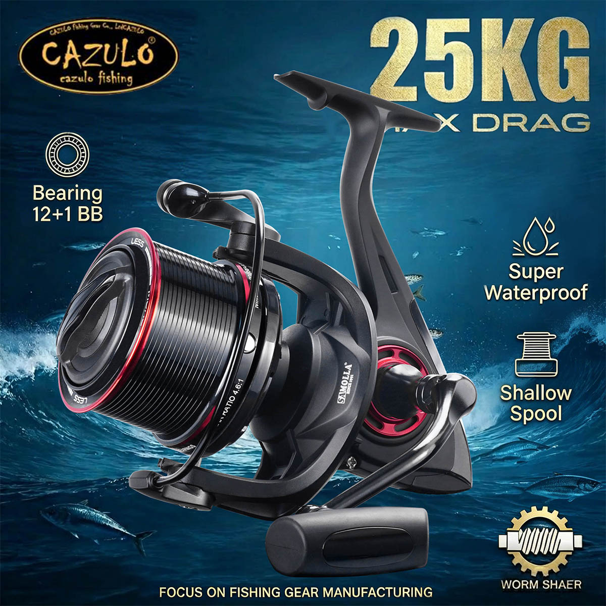 Daiwa Reel Bg - CAZULO Long Cast Spinning Reel untuk