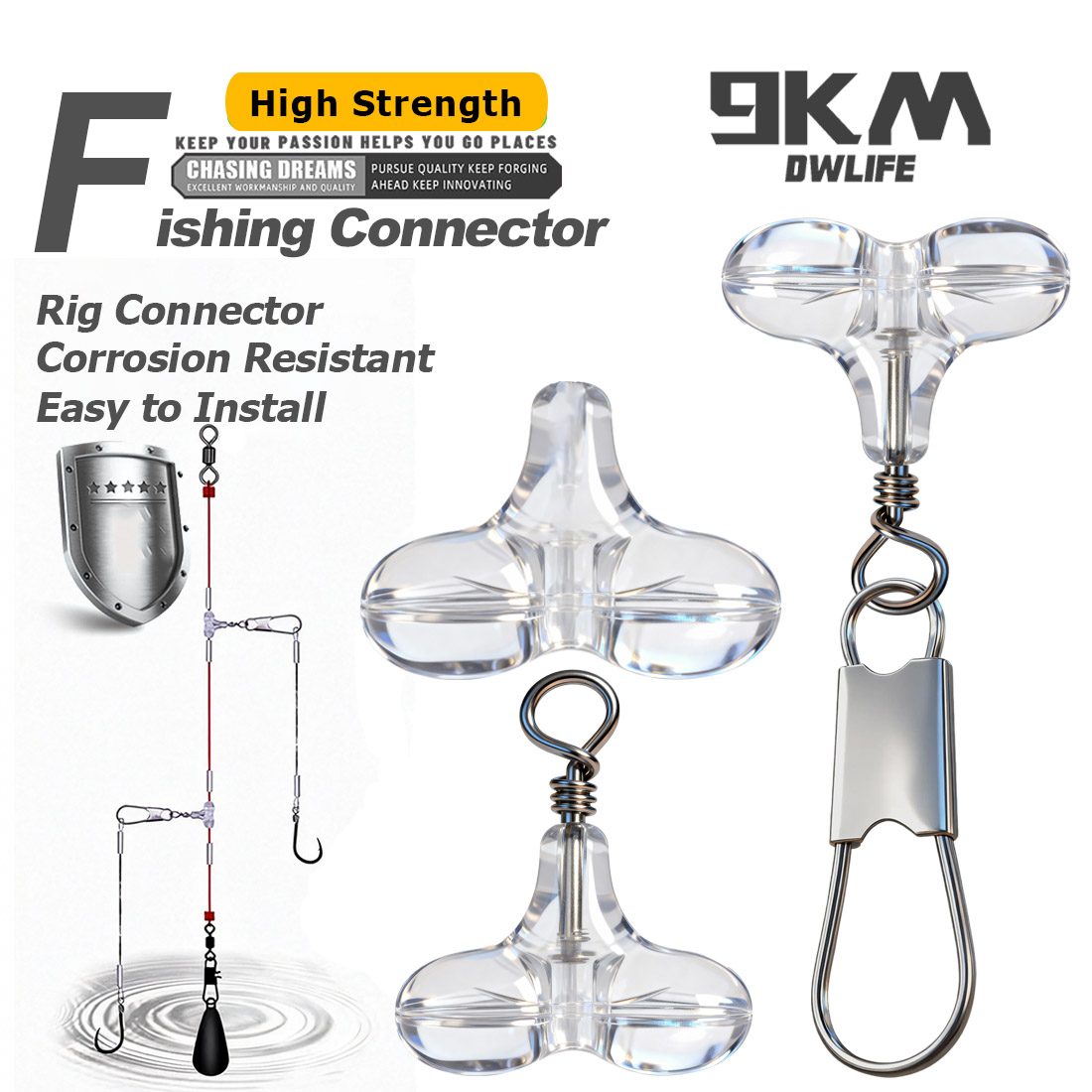 Fishing Lure Accessories - 9KM Manik-manik Pancing Bentuk T dengan