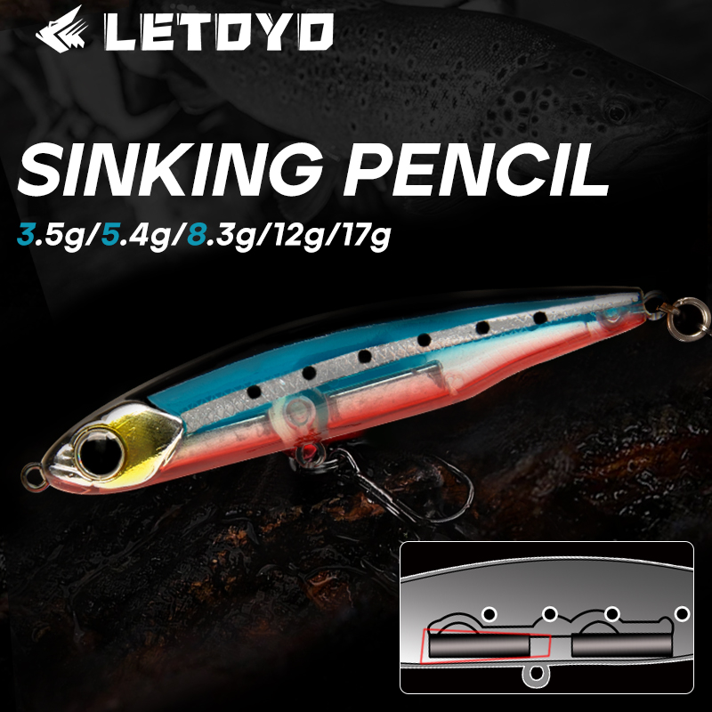 Fishing Lure Swimbait - Umpan Buatan LETOYO Sinking Pencil 17g