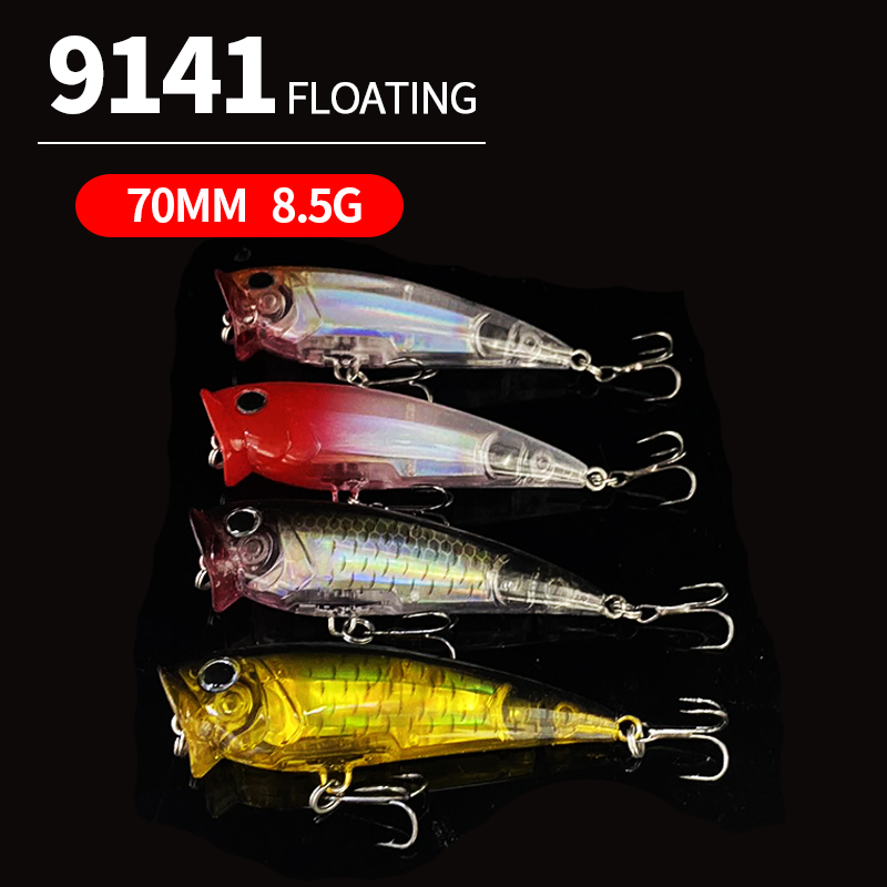 Fishing Lure Popper - Umpan Pancing Popper Permukaan 70Mm 8.5G