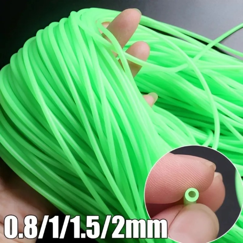Fishing Lure Making Kit - Selang Silikon Pancing Bercahaya 0.8/1/1.2/1.5/2mm Anti