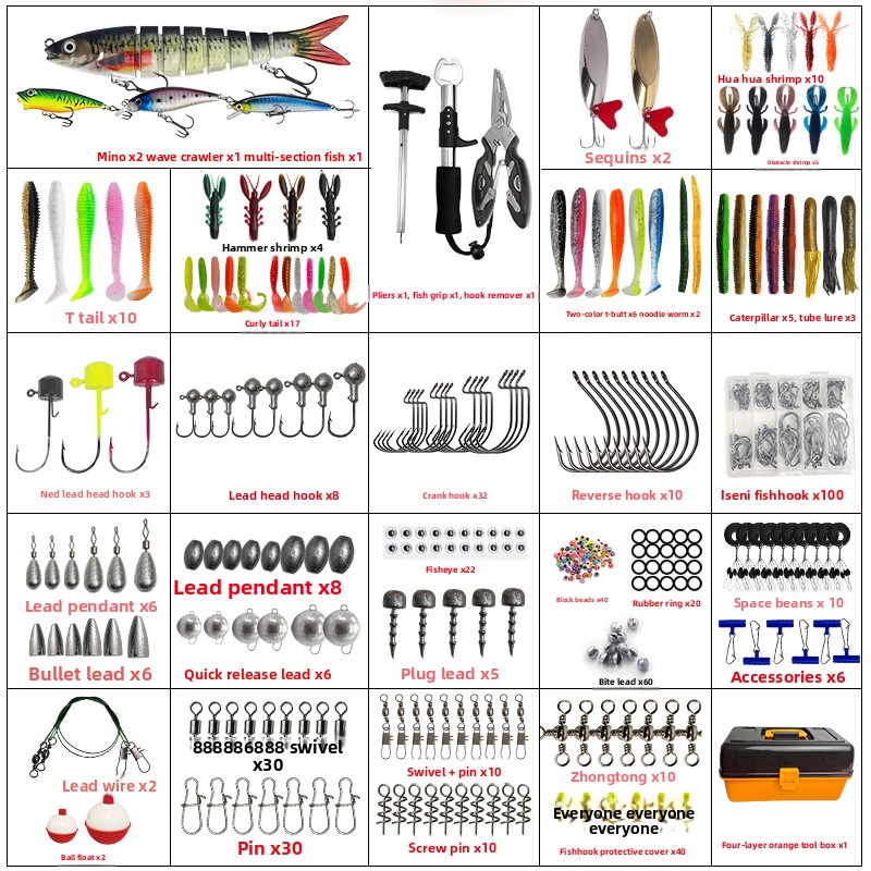 Set Aksesoris Umpan Pancing Lu - Fishing Lure Accessories ulasan dan harga