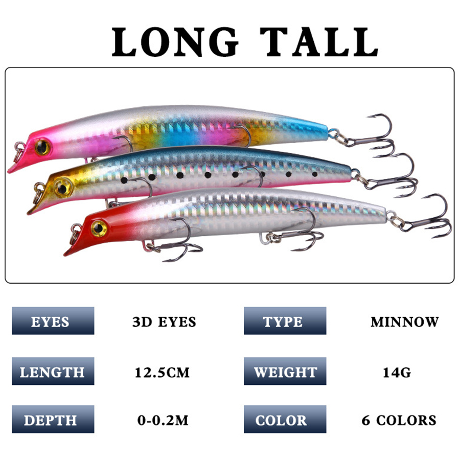 6 buah umpan pancing Crankbait - Fishing Lure Swimbait ulasan dan harga