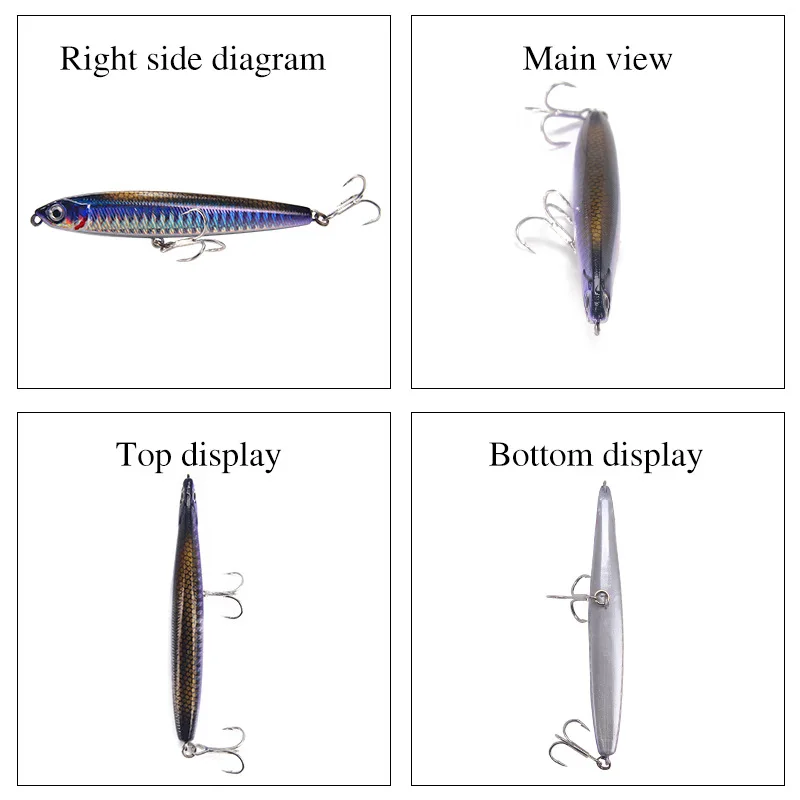 4 Buah Set Umpan Pensil Profes - Fishing Lure Topwater ulasan dan harga